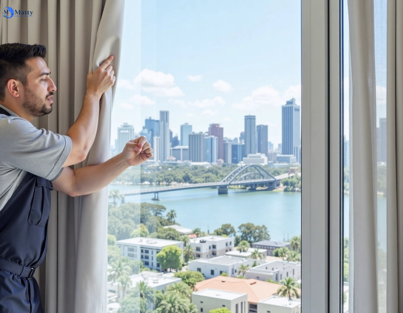 Professional curtain steam cleaning service batman-vic QLD by Matty Curtain Cleaning